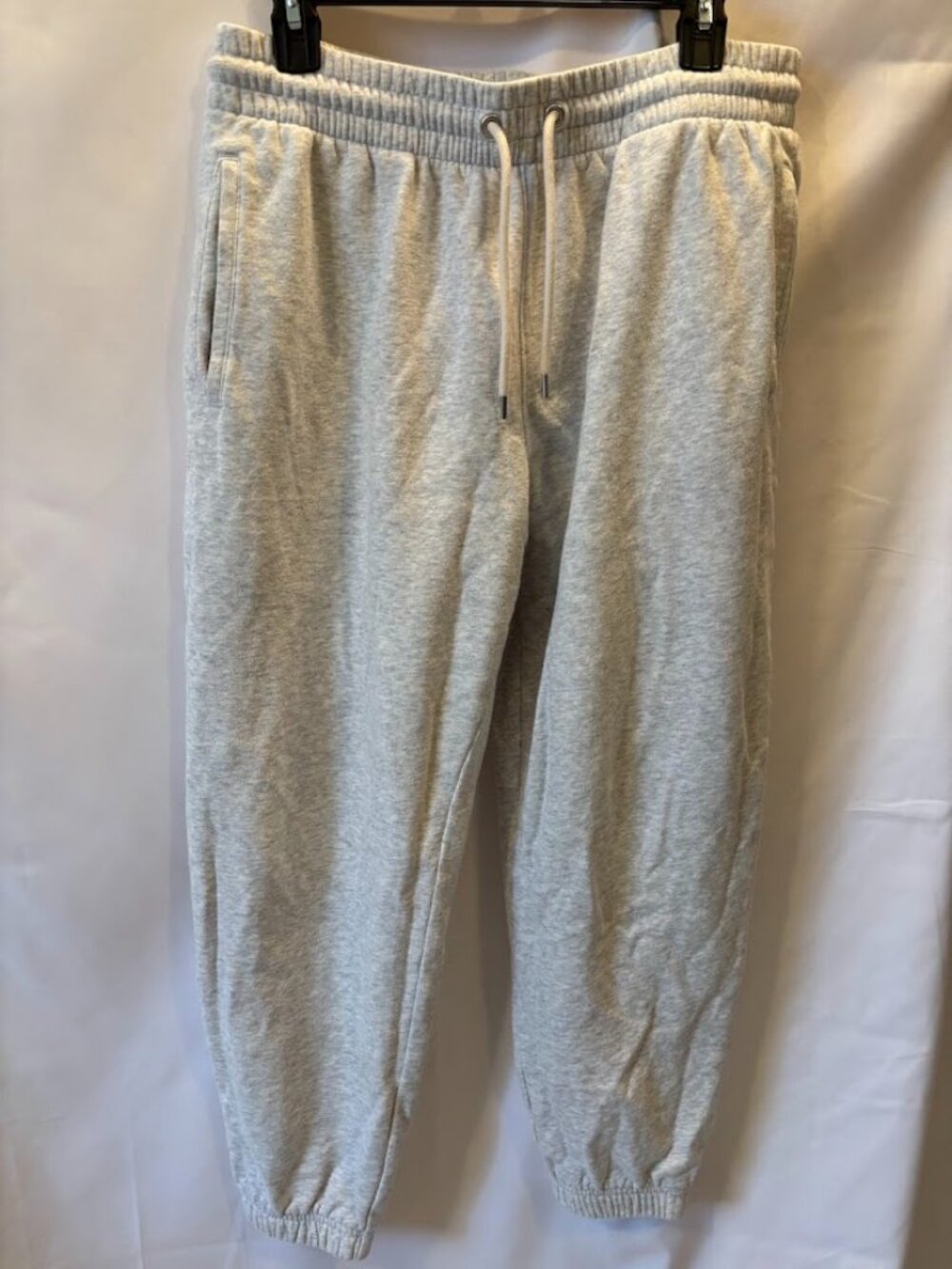 GAP Heathered Gray Fleece Sweatpants with Pockets - size Large